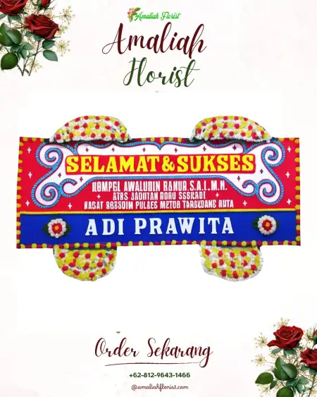 Papan Bunga Ucapan Selamat Prawatan